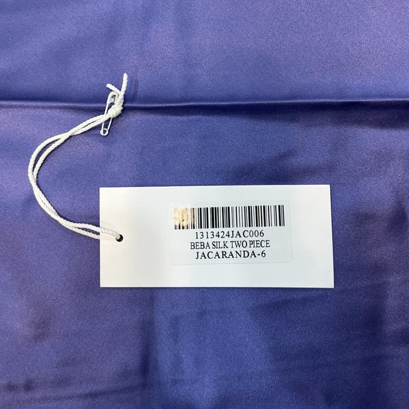 Reformation Beba 🕸Silk🕸 Two Piece | Jacaranda 🎉SALE🎀 NEW - Picture 12 of 15